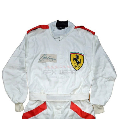 1956 Juan Manuel Fangio F1 Racing Suit Team Ferrari