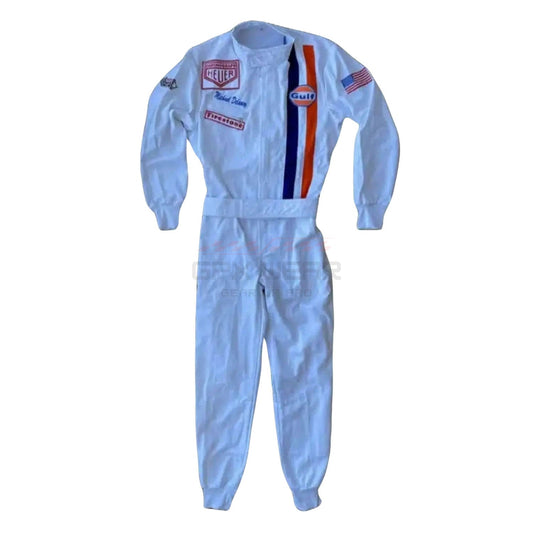 1971 Michael Delaney (Steve McQueen) F1 The LeMans Movie Racing Suit Team Porsche/Gulf