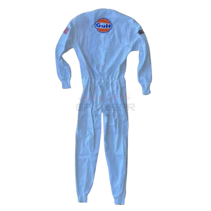 1971 Michael Delaney (Steve McQueen) F1 The LeMans Movie Racing Suit Team Porsche/Gulf
