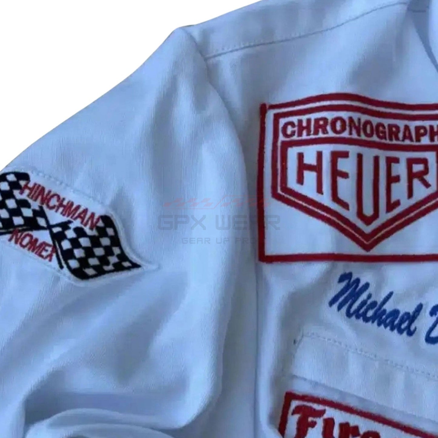 1971 Michael Delaney (Steve McQueen) F1 The LeMans Movie Racing Suit Team Porsche/Gulf