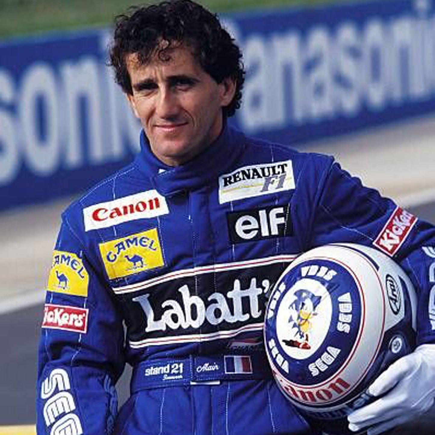 1983 Alain Prost F1 Racing Suit Team Williams-Renault