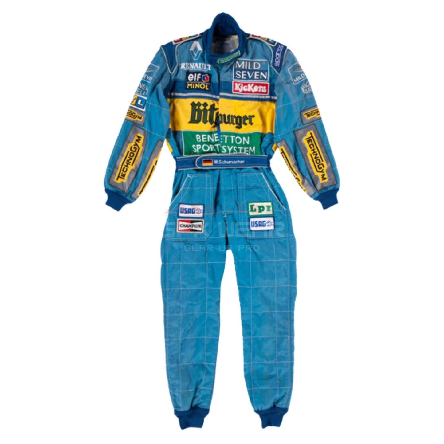 1995 Michael Schumacher BitBurger F1 Racing Suit Team Benetton
