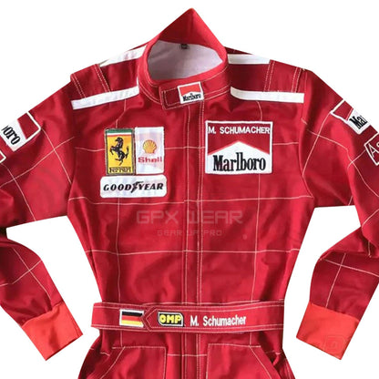 1996 Michael Schumacher F1 Racing Suit Team Ferrari