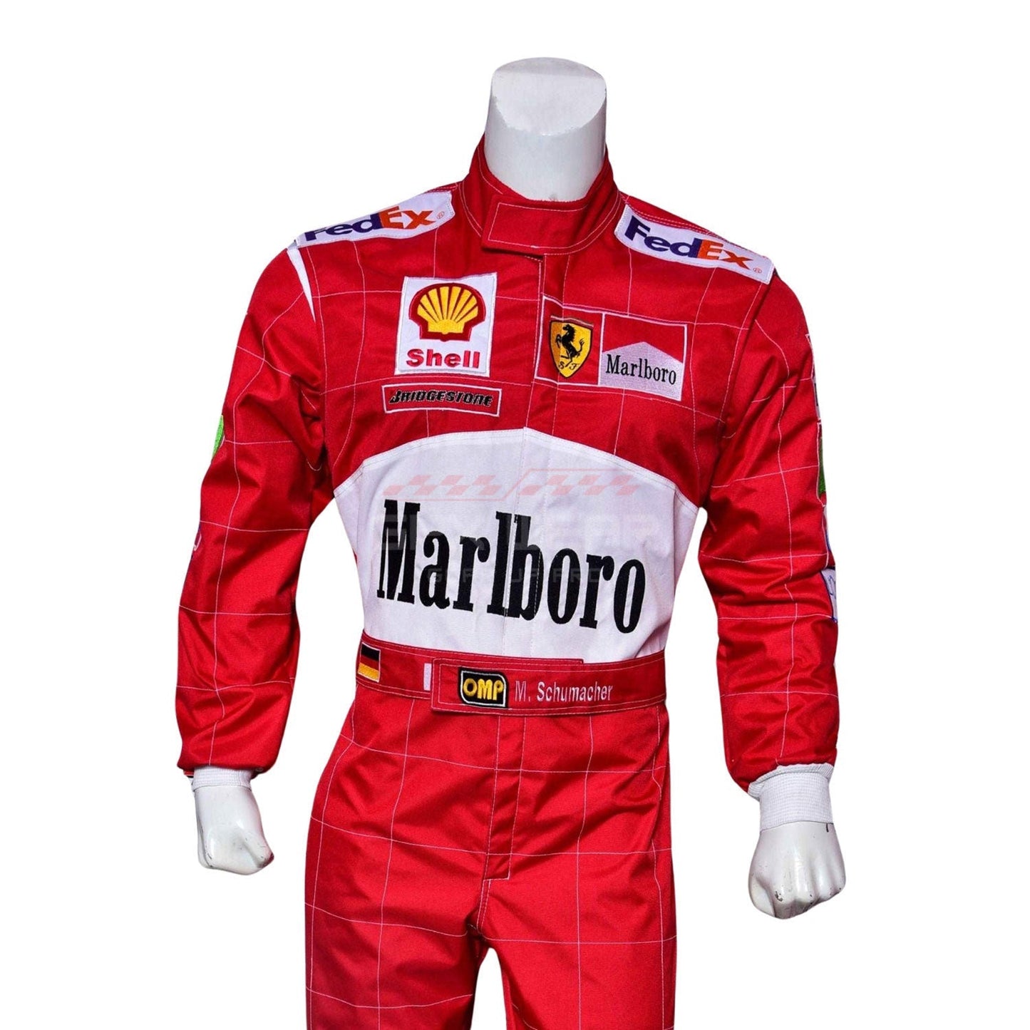 2001 Michael Schumacher Belgian GP F1 Racing Suit Team Ferrari