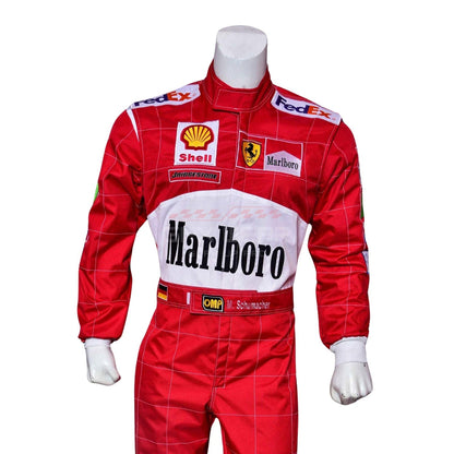 2001 Michael Schumacher Belgian GP F1 Racing Suit Team Ferrari