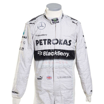 2014 Lewis Hamilton F1 Racing Suit Team Mercedes