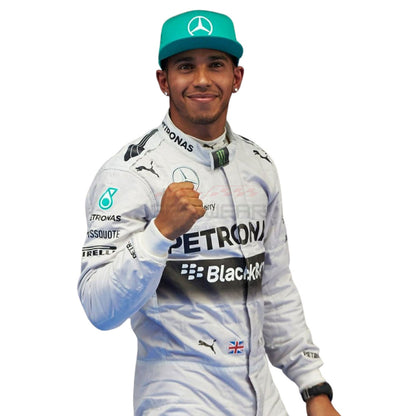 2014 Lewis Hamilton F1 Racing Suit Team Mercedes