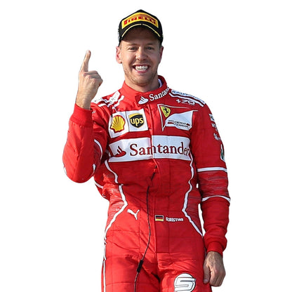 2017 Sebastian Vettel F1 Racing Suit Team Ferrari