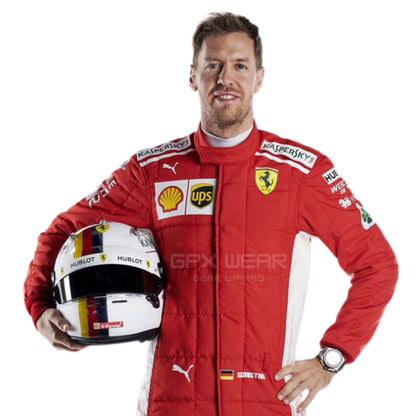 2018 Sebastian Vettel F1 Racing Suit Team Ferrari