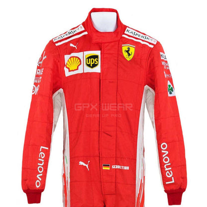 2018 Sebastian Vettel F1 Racing Suit Team Ferrari
