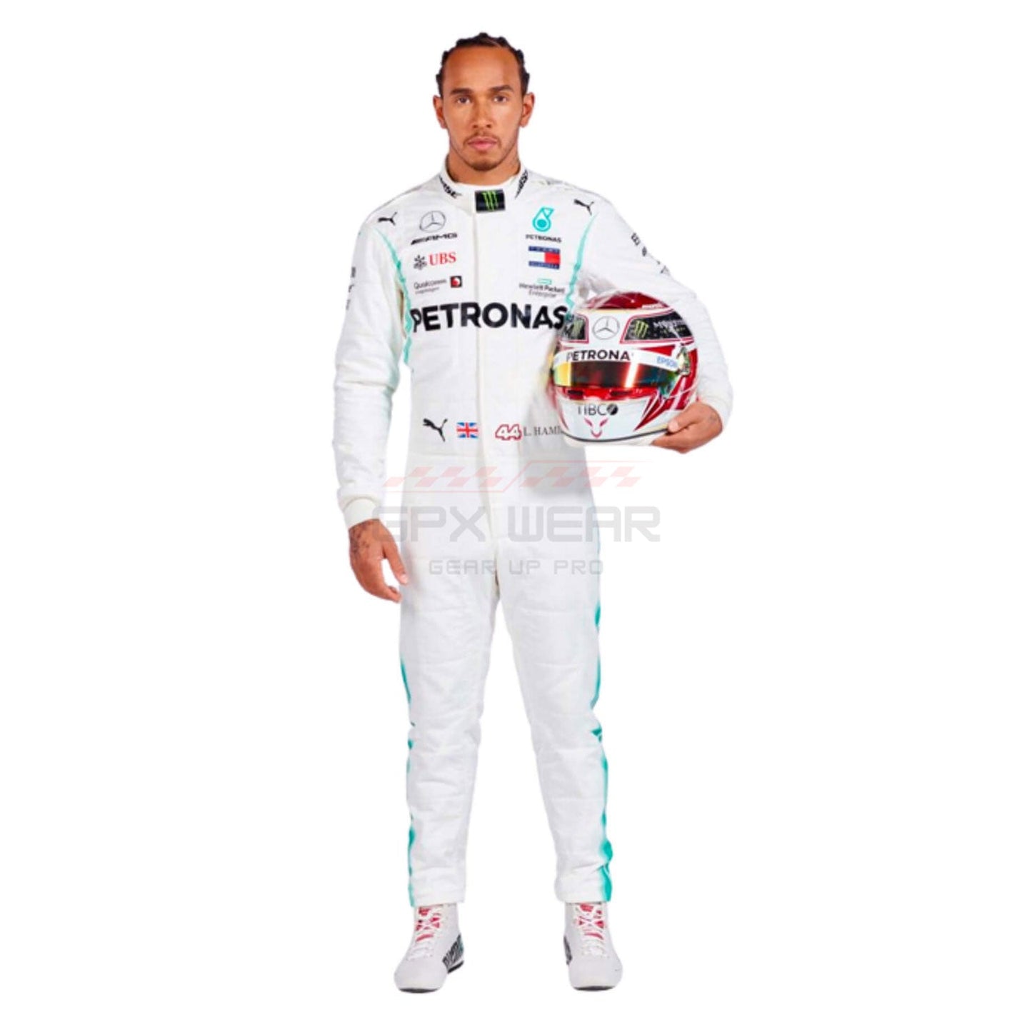 2019 Lewis Hamilton F1 Racing Suit Team Mercedes
