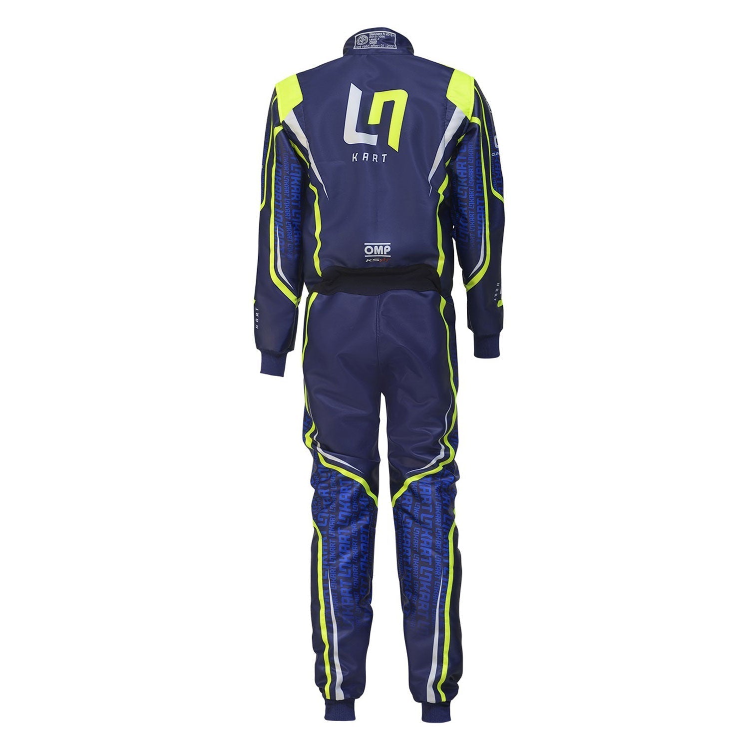 Back View of 2022 OMP LN Go-Kart Racing Suit