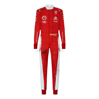 2023 Carlos Sainz Jr Las Vegas GP F1 Racing Suit Team Ferrari
