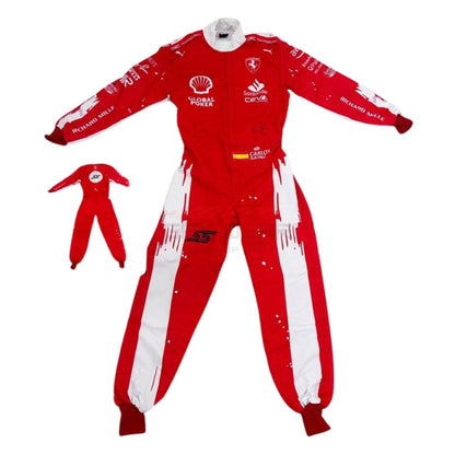 2023 Carlos Sainz Jr Las Vegas GP F1 Racing Suit Team Ferrari