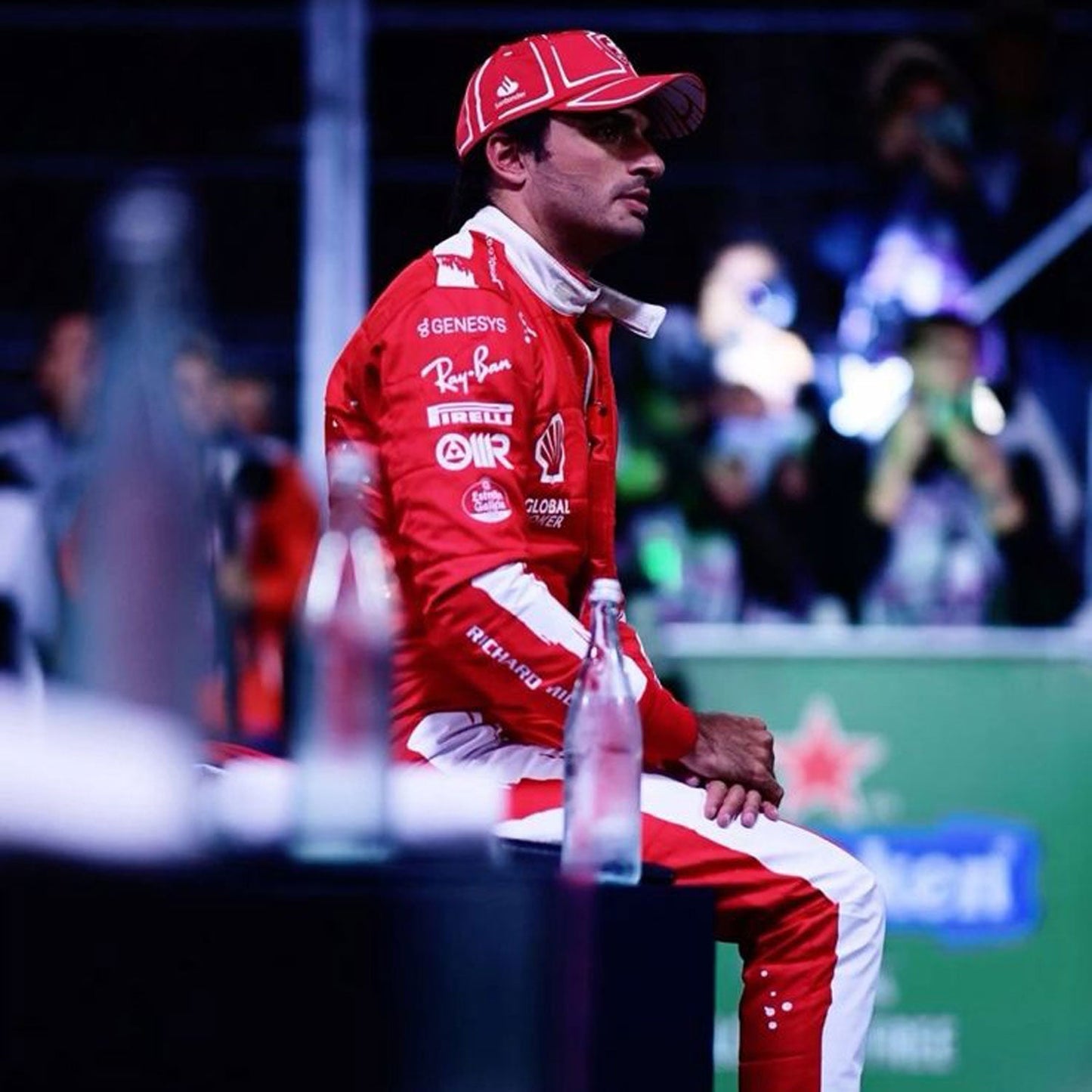 2023 Carlos Sainz Jr Las Vegas GP F1 Racing Suit Team Ferrari