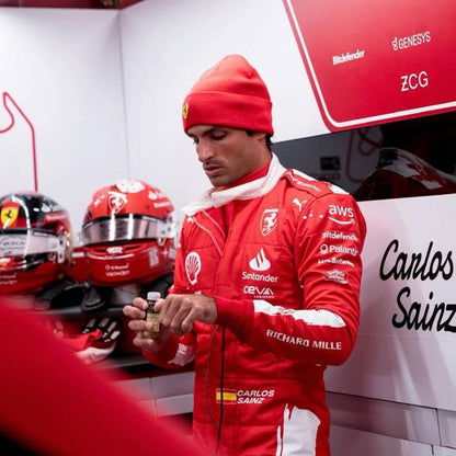 2023 Carlos Sainz Jr Las Vegas GP F1 Racing Suit Team Ferrari