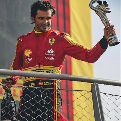 2023 Carlos Sainz Jr Monza GP F1 Racing Suit Team Ferrari