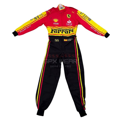 2023 Carlos Sainz Jr Monza GP F1 Racing Suit Team Ferrari