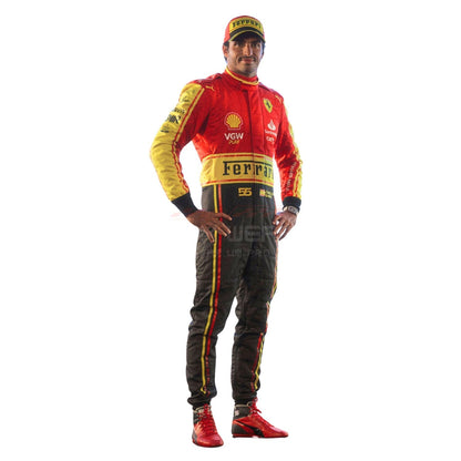 2023 Carlos Sainz Jr Monza GP F1 Racing Suit Team Ferrari