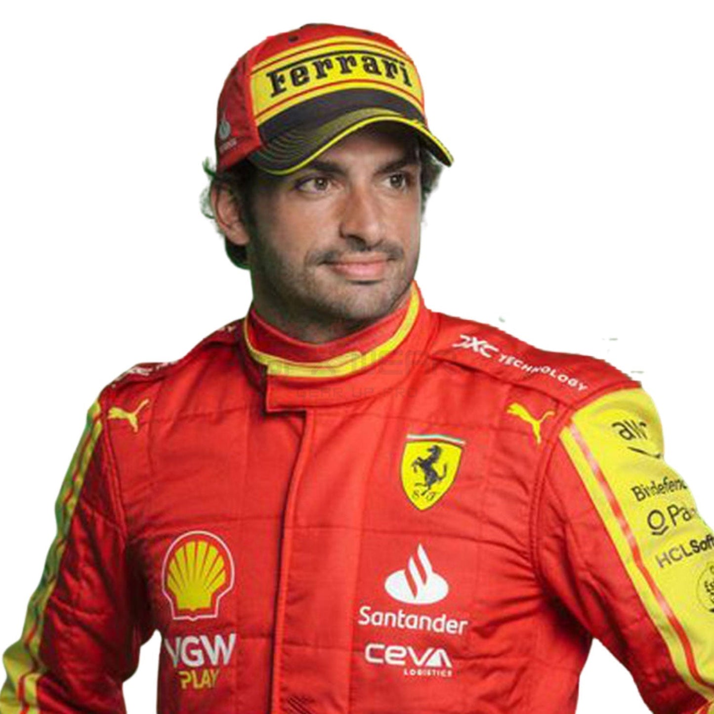 2023 Carlos Sainz Jr Monza GP F1 Racing Suit Team Ferrari