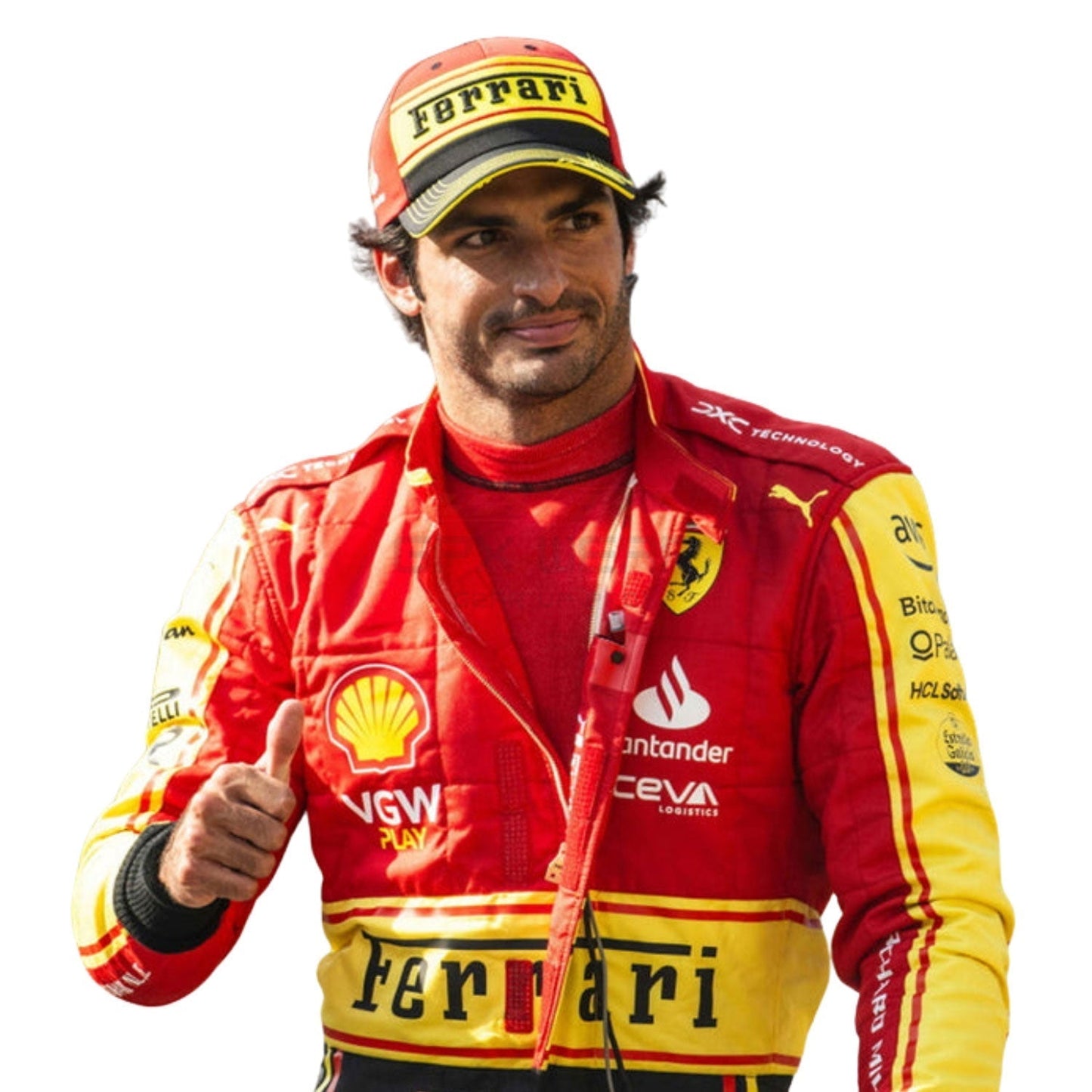 2023 Carlos Sainz Jr Monza GP F1 Racing Suit Team Ferrari
