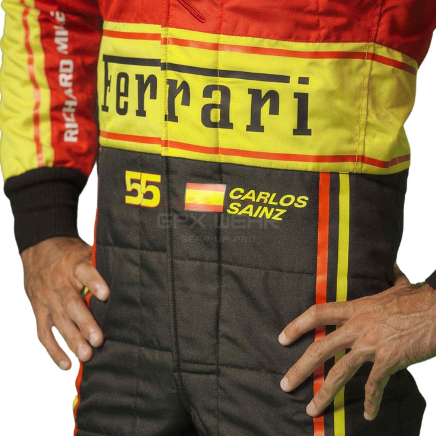2023 Carlos Sainz Jr Monza GP F1 Racing Suit Team Ferrari