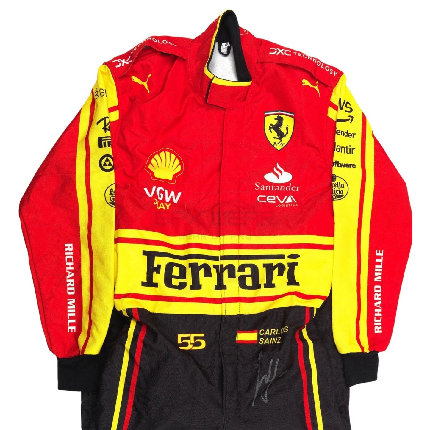 2023 Carlos Sainz Jr Monza GP F1 Racing Suit Team Ferrari