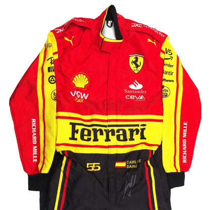 2023 Carlos Sainz Jr Monza GP F1 Racing Suit Team Ferrari