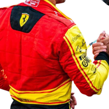 2023 Carlos Sainz Jr Monza GP F1 Racing Suit Team Ferrari