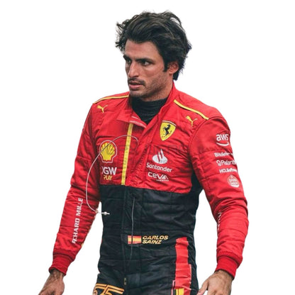 2023 Carlos Sainz Jr Spanish GP F1 Racing Suit Team Ferrari