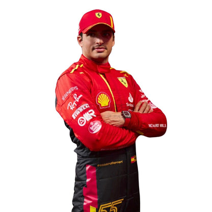 2023 Carlos Sainz Jr Spanish GP F1 Racing Suit Team Ferrari