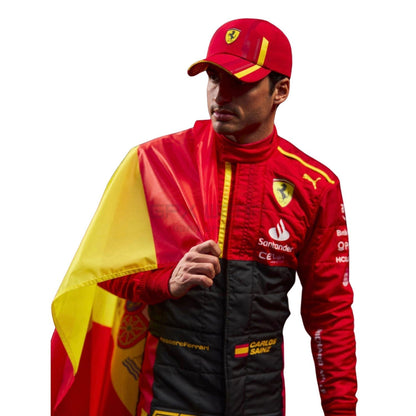2023 Carlos Sainz Jr Spanish GP F1 Racing Suit Team Ferrari