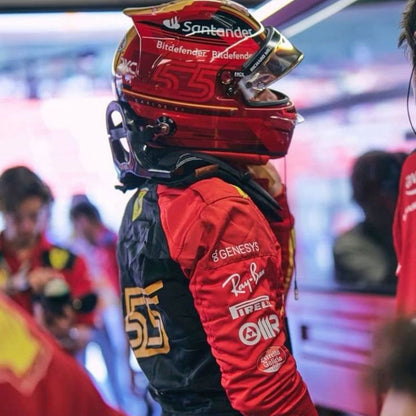2023 Carlos Sainz Jr Spanish GP F1 Racing Suit Team Ferrari
