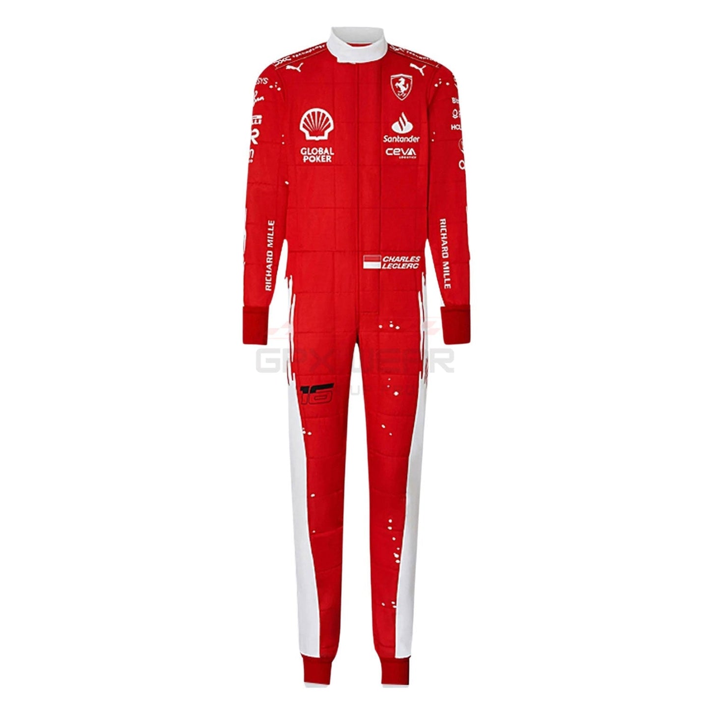 2023 Charles Leclerc Las Vegas GP F1 Racing Suit Team Ferrari