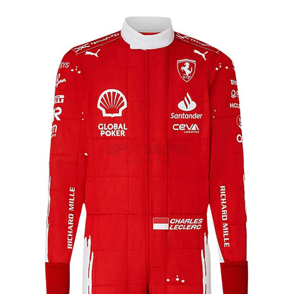 2023 Charles Leclerc Las Vegas GP F1 Racing Suit Team Ferrari