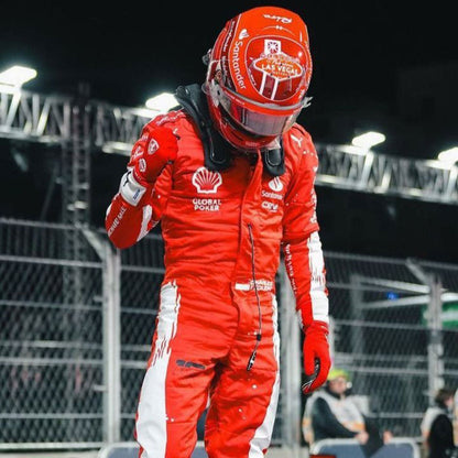 2023 Charles Leclerc Las Vegas GP F1 Racing Suit Team Ferrari