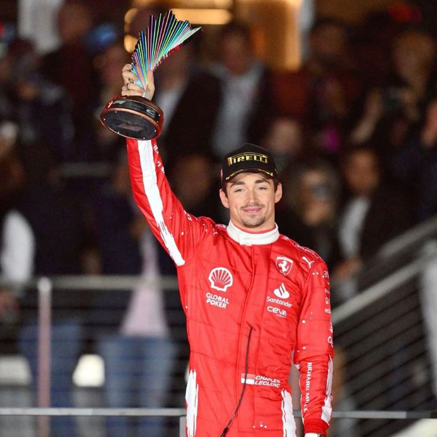 2023 Charles Leclerc Las Vegas GP F1 Racing Suit Team Ferrari