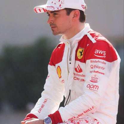 2023 Charles Leclerc Monaco GP F1 Racing Suit Team Ferrari