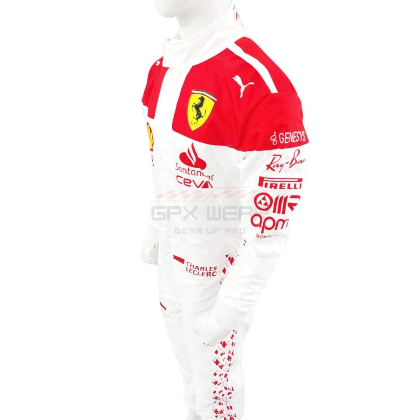 2023 Charles Leclerc Monaco GP F1 Racing Suit Team Ferrari