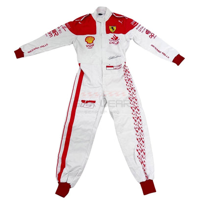 2023 Charles Leclerc Monaco GP F1 Racing Suit Team Ferrari