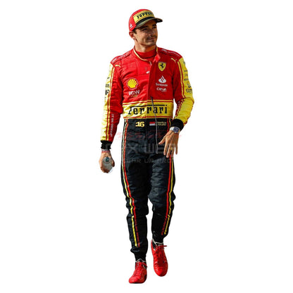 2023 Charles Leclerc Monza GP F1 Racing Suit Team Ferrari