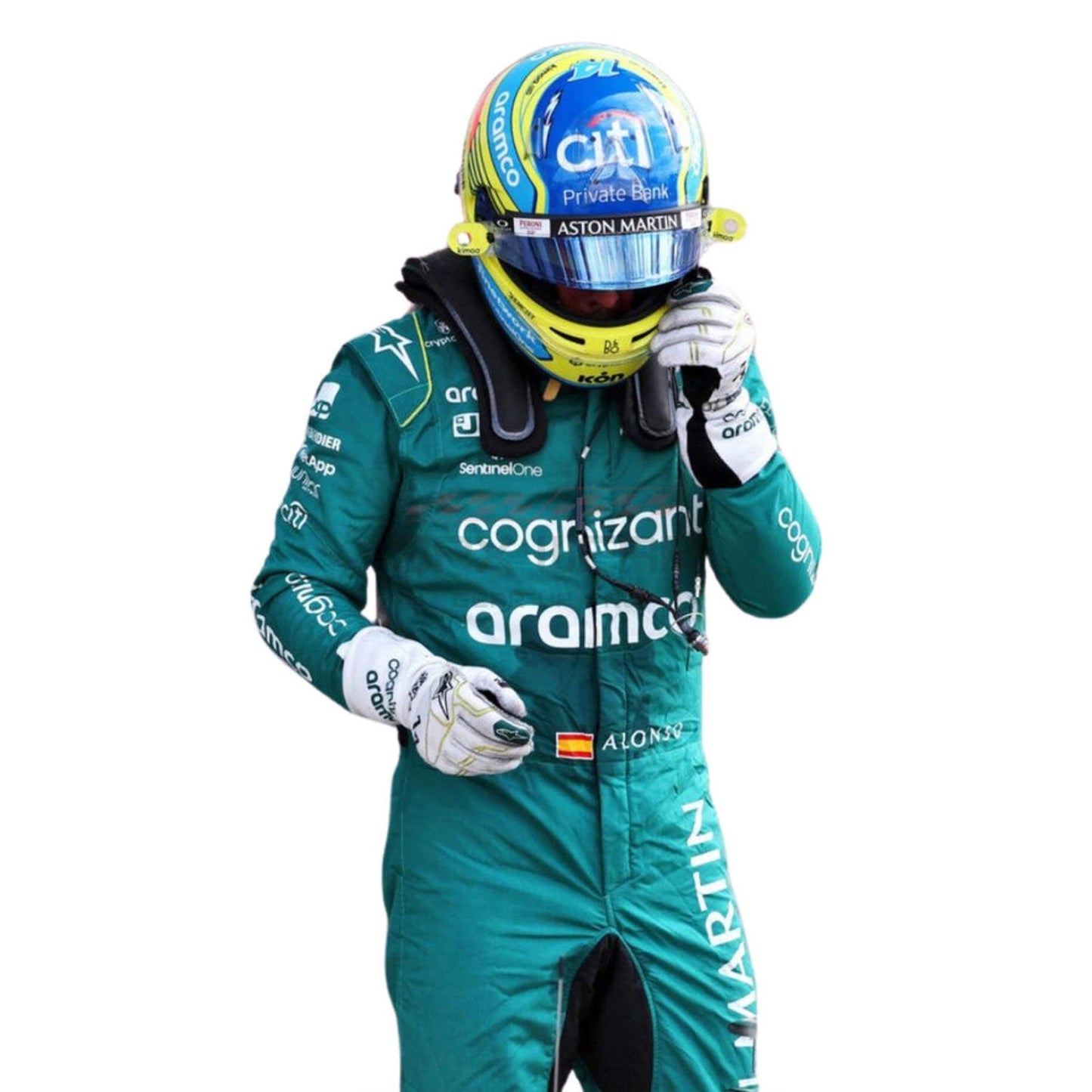 2023 Fernando Alonso F1 Racing Suit Team Aston Martin
