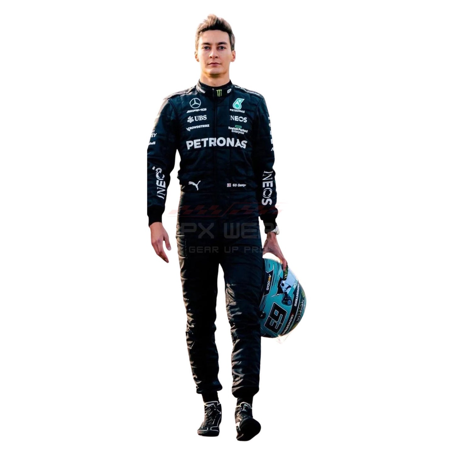 2023 George Russell F1 Racing Suit Team Mercedes