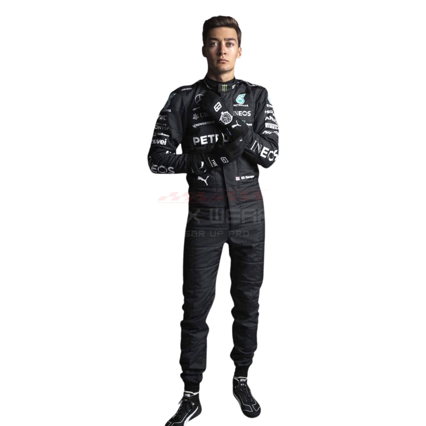 2023 George Russell F1 Racing Suit Team Mercedes