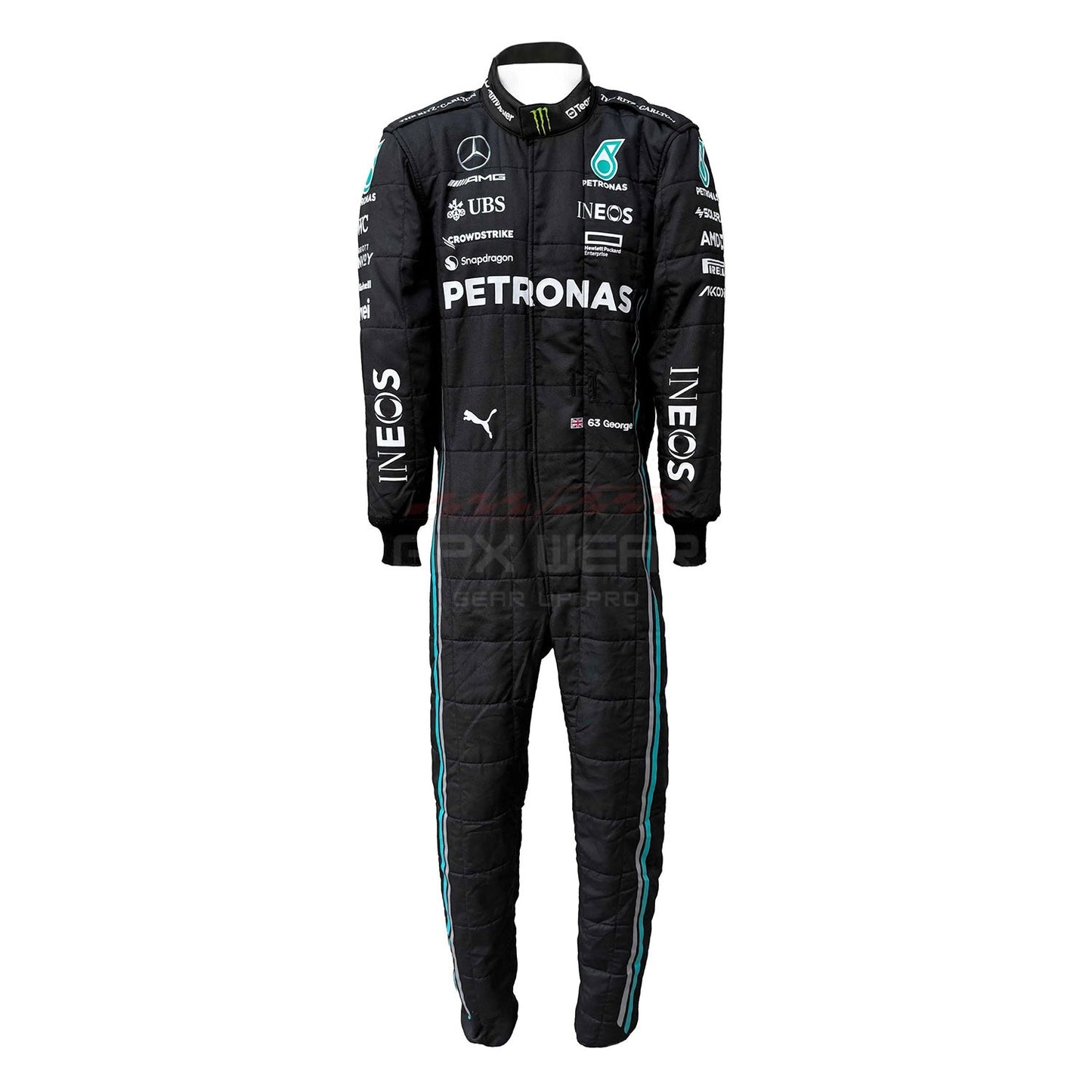 2023 George Russell F1 Racing Suit Team Mercedes