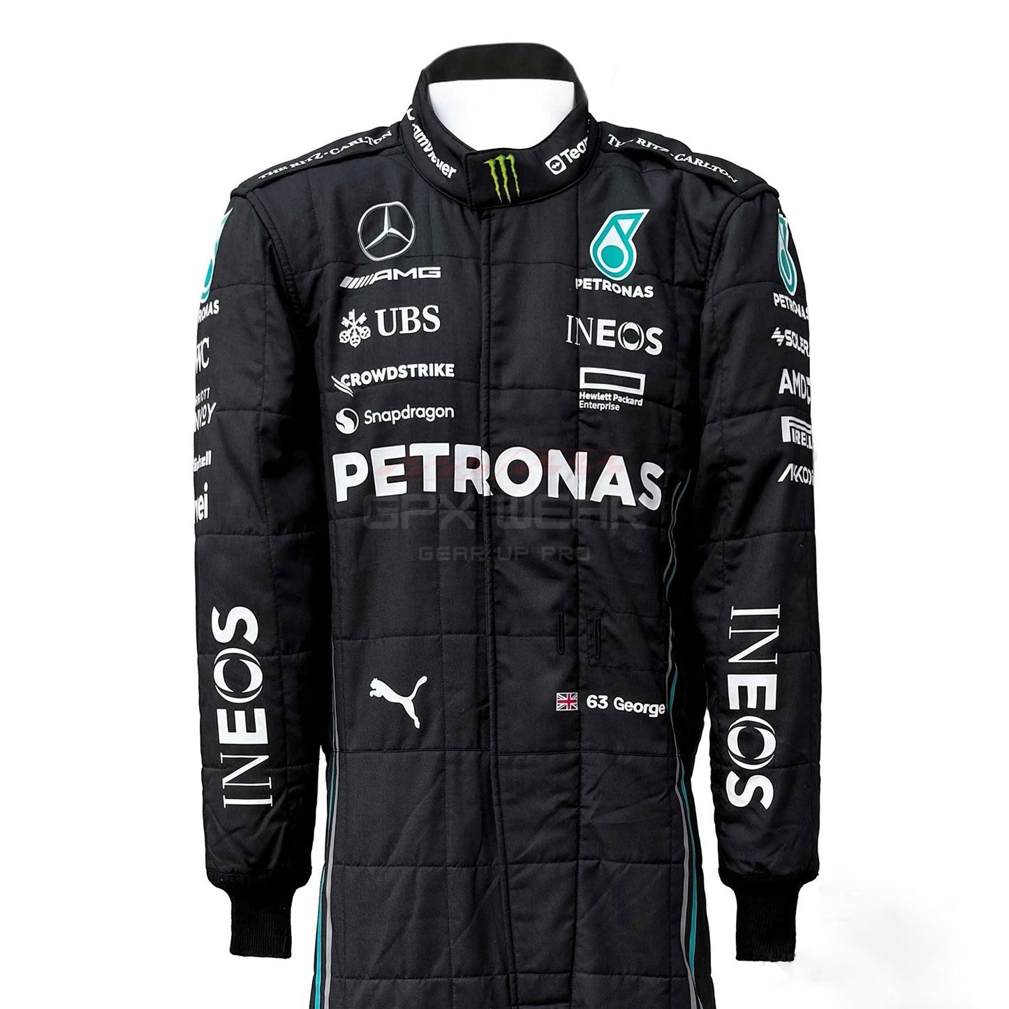 2023 George Russell F1 Racing Suit Team Mercedes
