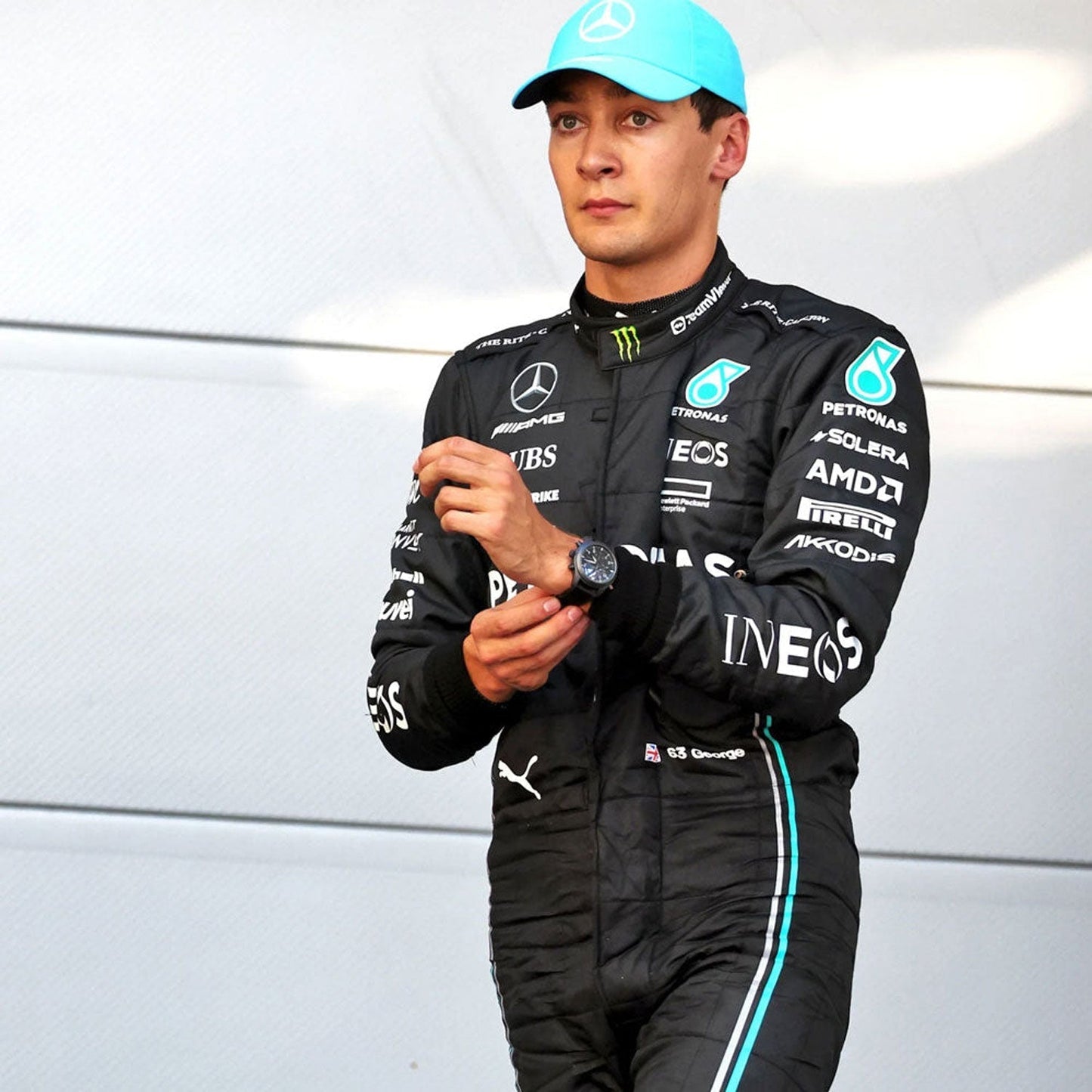 2023 George Russell F1 Racing Suit Team Mercedes