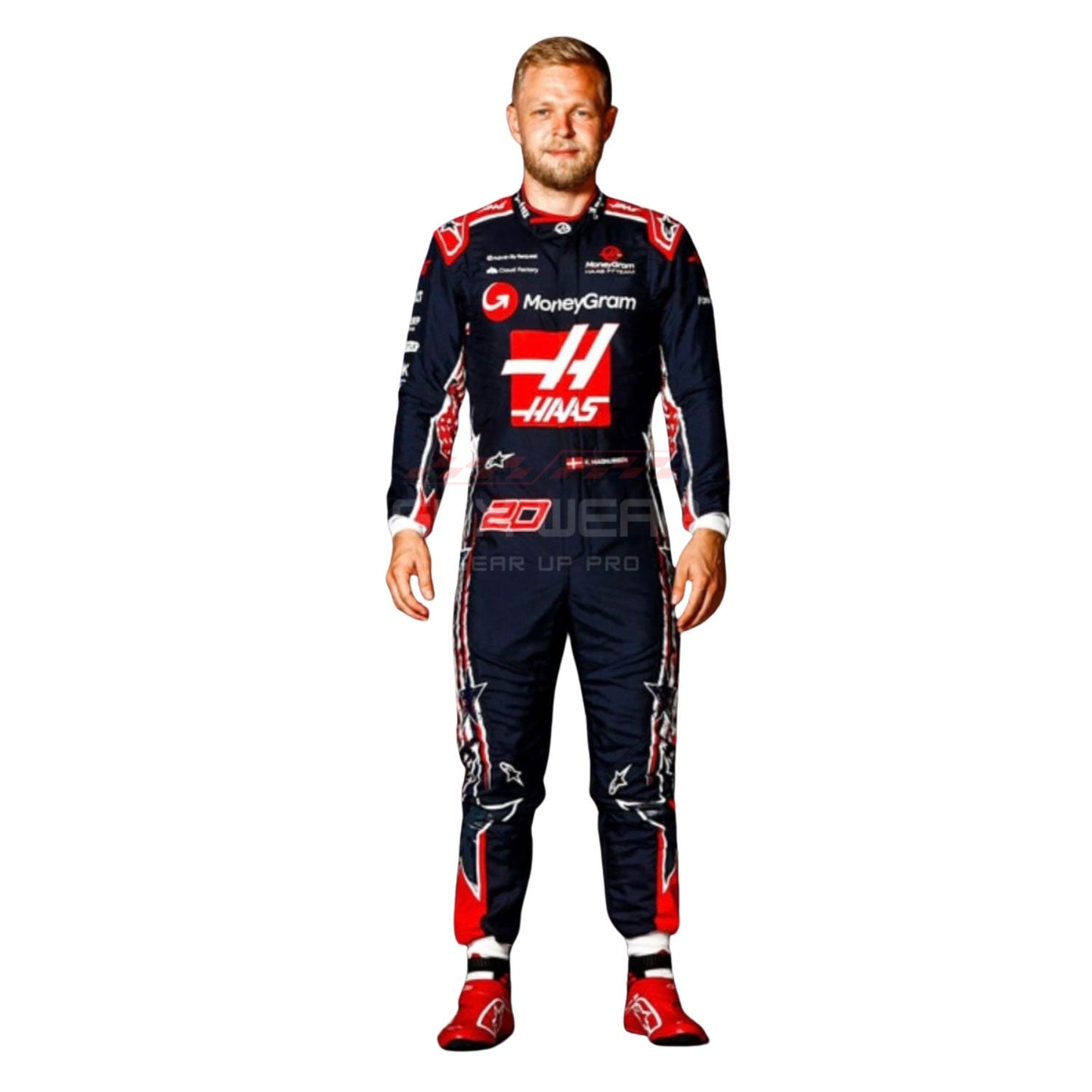 2023 Kevin Magnussen Austin US Grand Prix F1 Racing Suit Team Hass