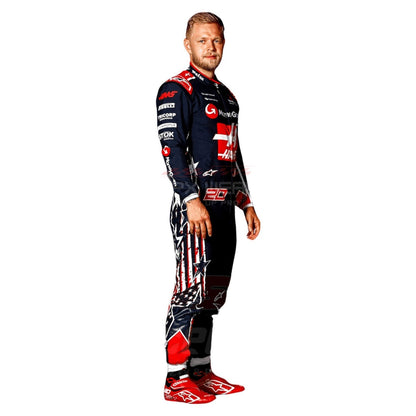 2023 Kevin Magnussen Austin US Grand Prix F1 Racing Suit Team Hass