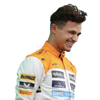2023 Lando Norris Silverstone F1 Racing Suit Team McLaren